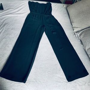 Flared Chiffon Jumpsuit